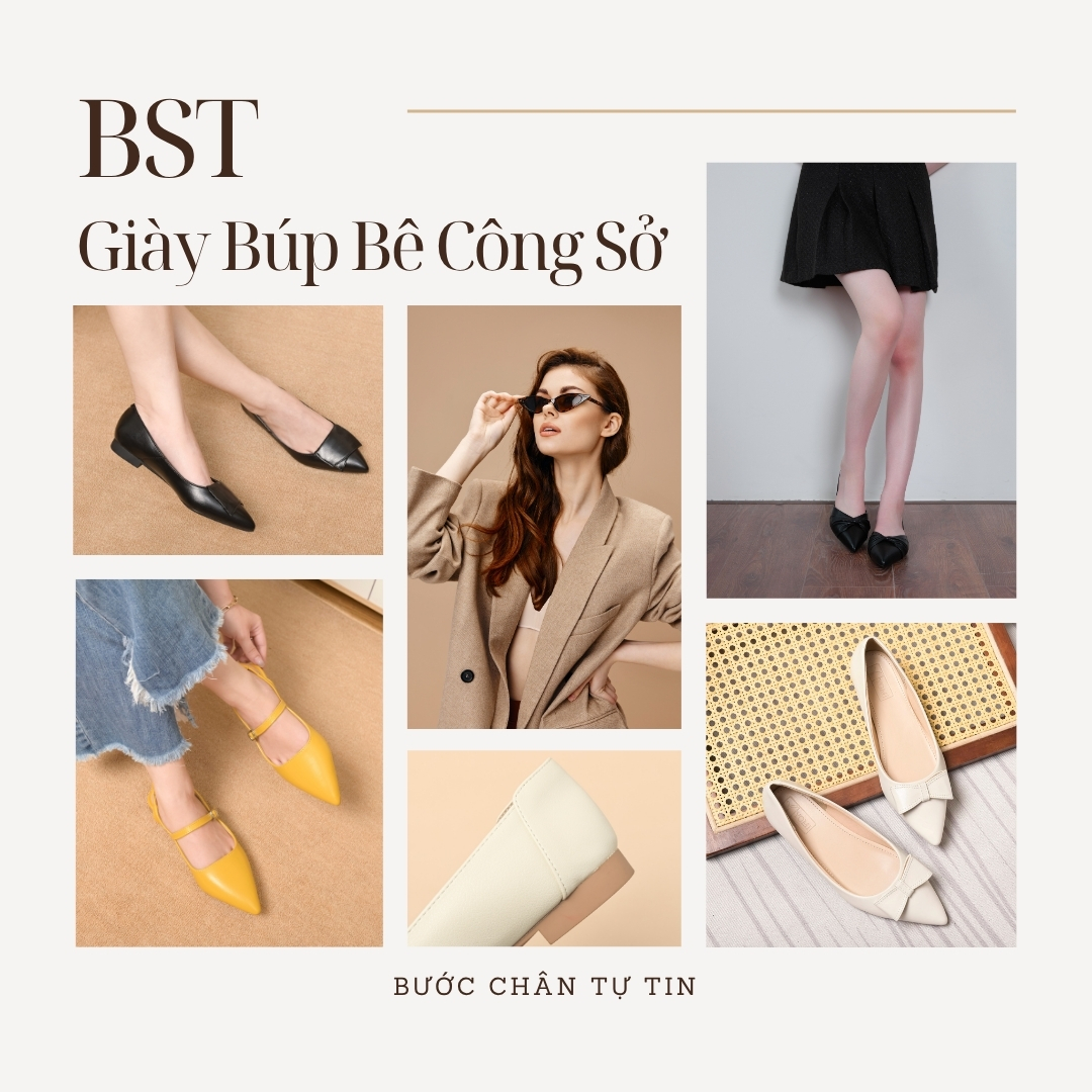 Giày búp bê công sở êm chân của YOMI – phong cách tối giản, thanh lịch